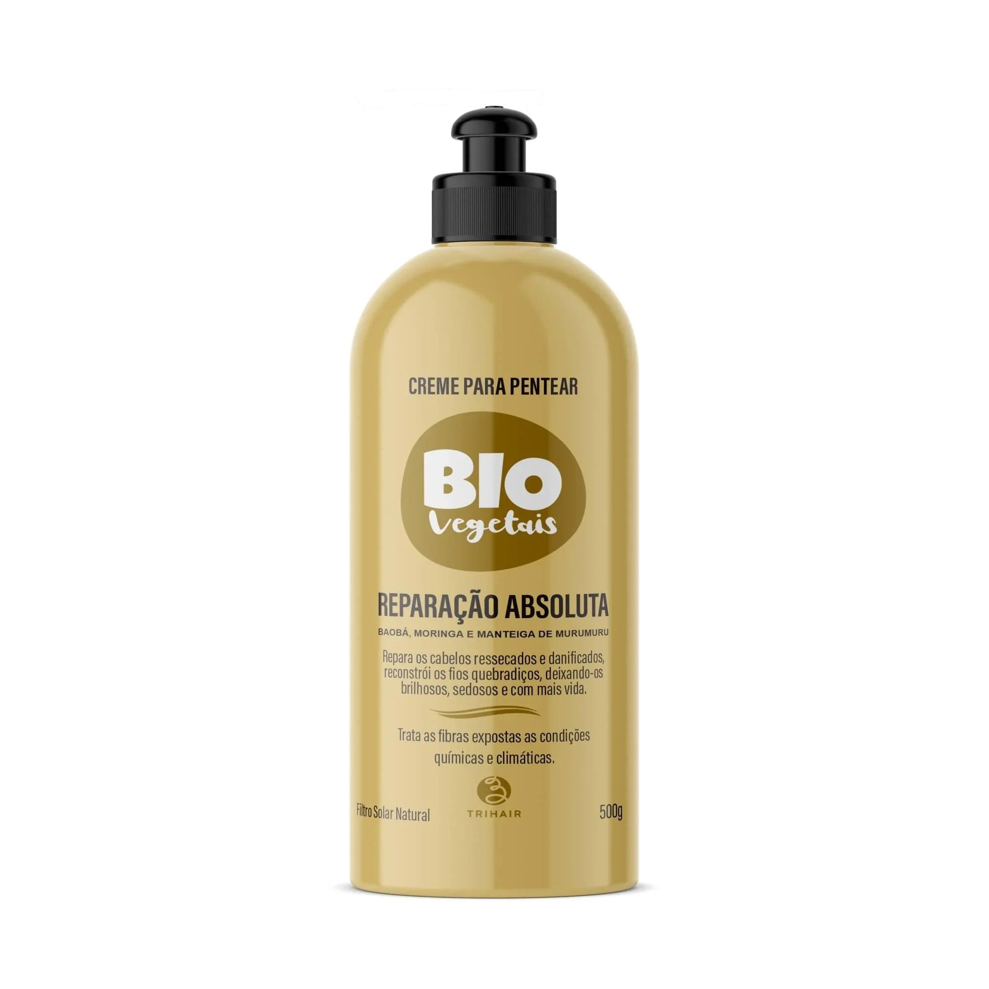 Creme de Pentear Reparação Absoluta Biovegetais - 500 ml - Trihair Cosméticos